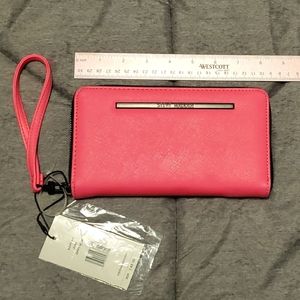 Steve Madden Neon Pink Wristlet Wallet NWT
